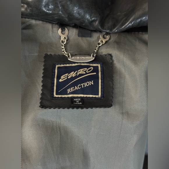 Euro Reaction leather button jacket - Picture 6 of 8